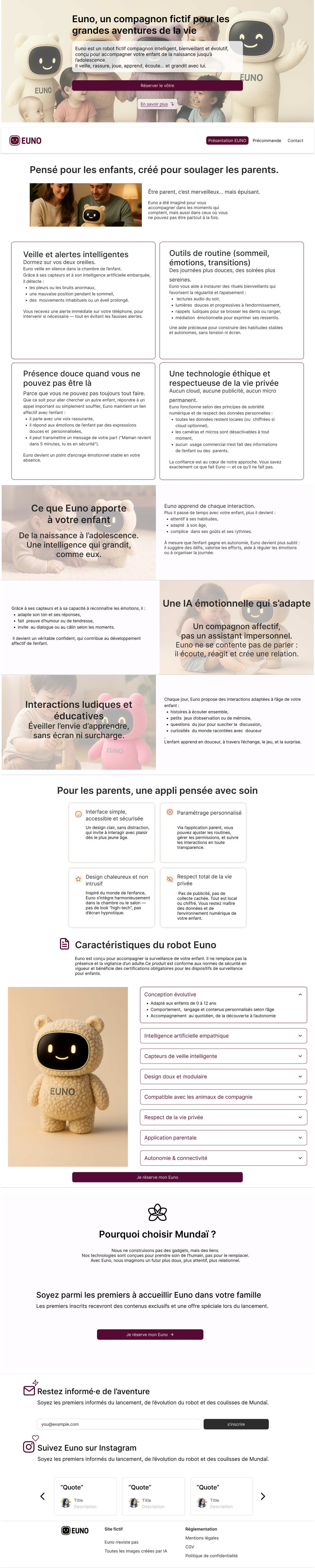 ECF Arborescence du site Euno