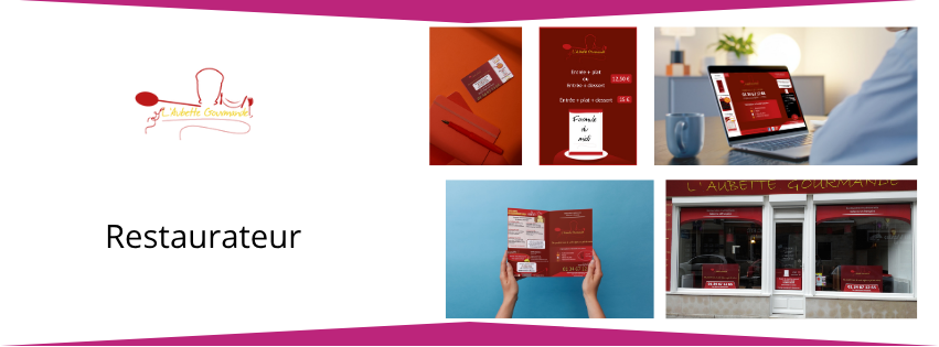 Photo de l'habillage visuel du restaurant l'Aubette gourmande